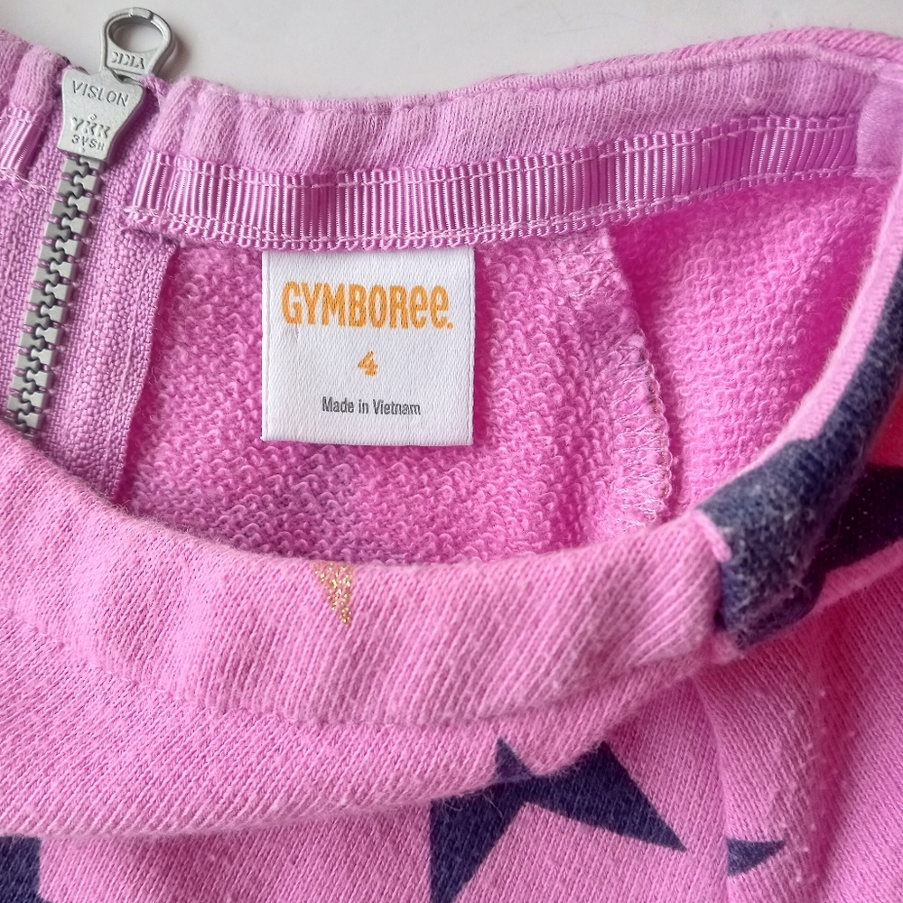 Gymboree pink star girls dress size 4 - Picture 2 of 6